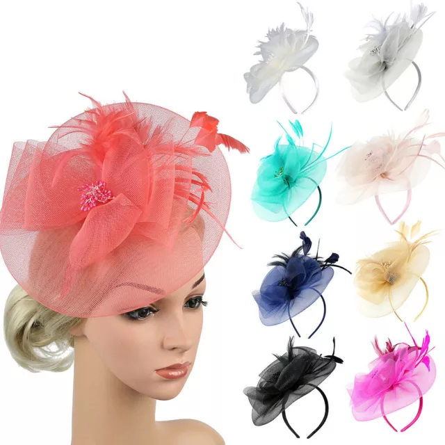 Fascinator Women's Mesh Organza Church Kentucky Derby British Bridal Party