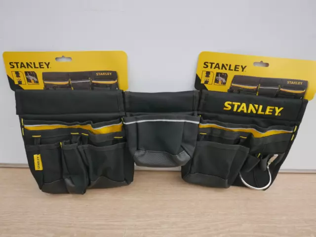 Stanley New Design Multi Pocket Pouch Tool Belt Apron & Hammer Loop 1 96 178