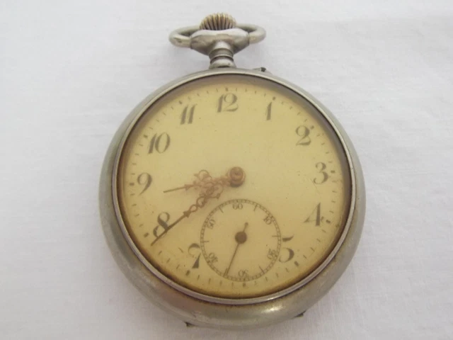 Bella Vecchio Herren-Taschenuhr Di Danimarca Con Nickelgehäuse #9883
