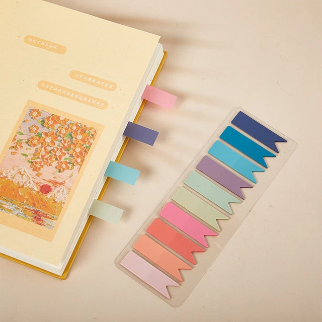 1Set New Morandi Color Self Adhesive Memo Pad Sticky Notes Office School Sticky