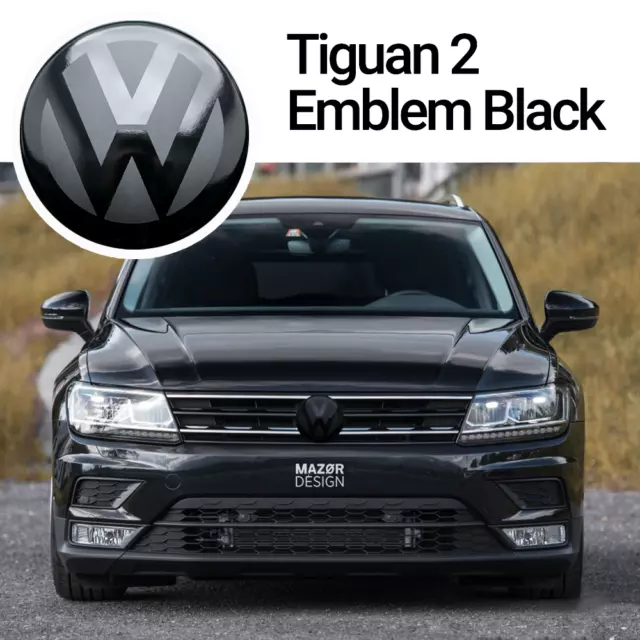 VW Zeichen Schwarz Hinten Touareg 3 CR Emblem R-Line 4Motion V6 V8 TDI TSI  SUV