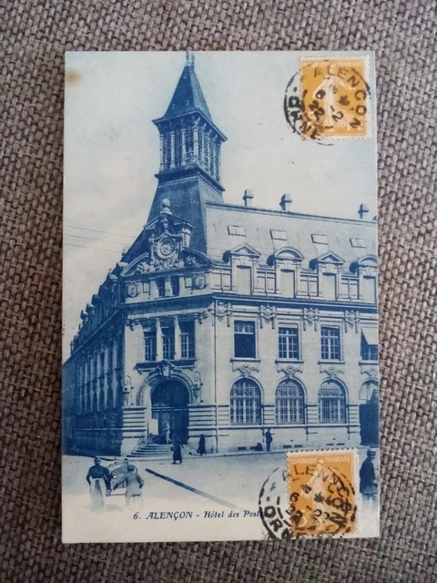 Cpa Alençon Hotel Des Postes