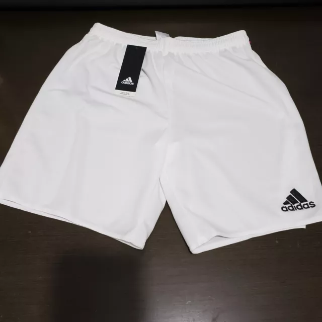 NWT Adidas Climalite White Athletic Shorts Youth XL