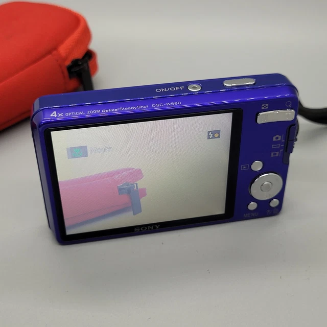 Sony Cybershot DSC-W560 14,1 megapixel fotocamera digitale compatta testata blu 7