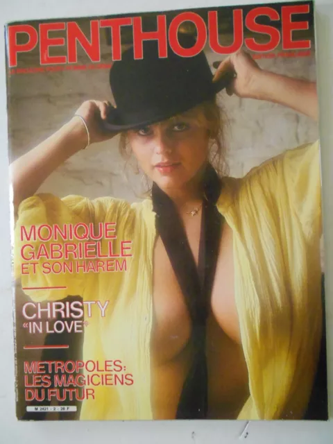 PENTHOUSE EDITION FRANCAISE n°2 (1985)  MONIQUE GABRIELLE Vintage!
