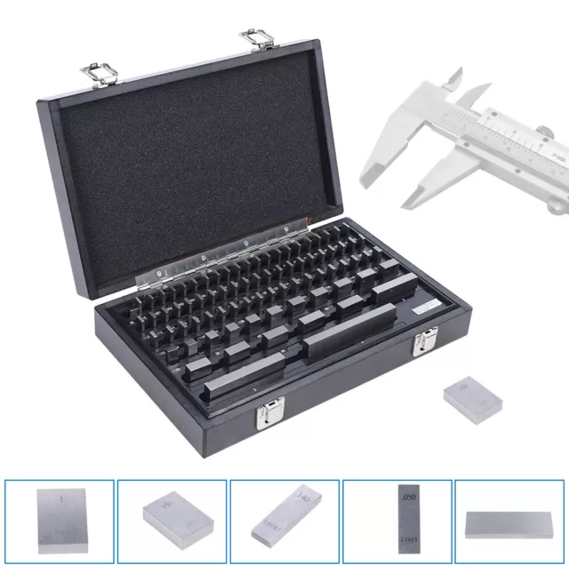 81Pack Rectangular Steel Gage Block Set Space Block Harden Gauges Ii Level