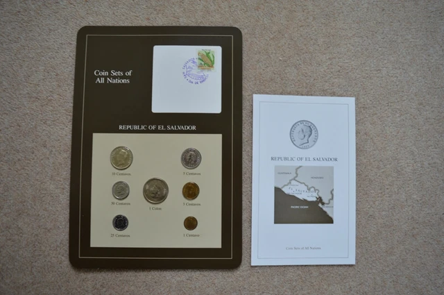 Coin Sets of All Nations - El Salvador 1 Centavo to 1 Colon