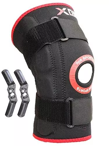 Knee Hinged Arthritis Support Brace Guard Stabilizer Strap Wrap open patella