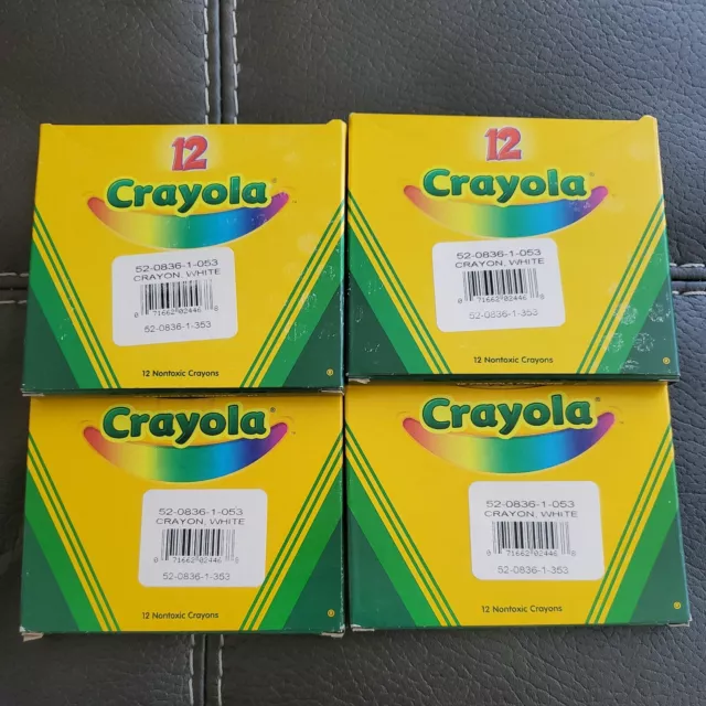 Crayola Regular Size Bulk White Crayons 12 pack (6-Pack)