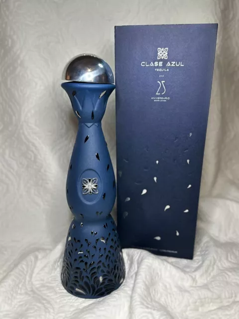 Tequila Clase Azul 25th Anniversary EMPTY/WASHED Limited Edition Bottle