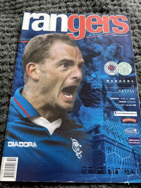 Rangers V Celtic League 27th Apr  2003