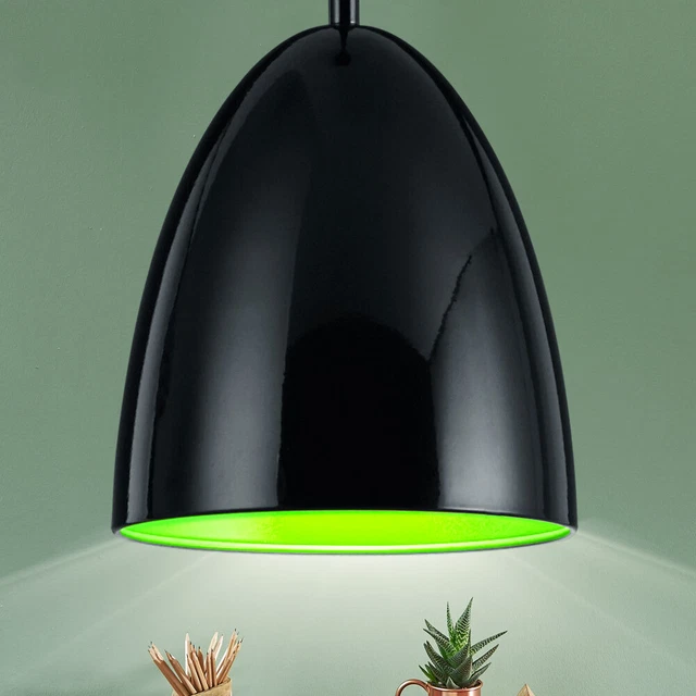 Applique murale intérieure moderne 1 lumière en métal conique Vert｜Homary