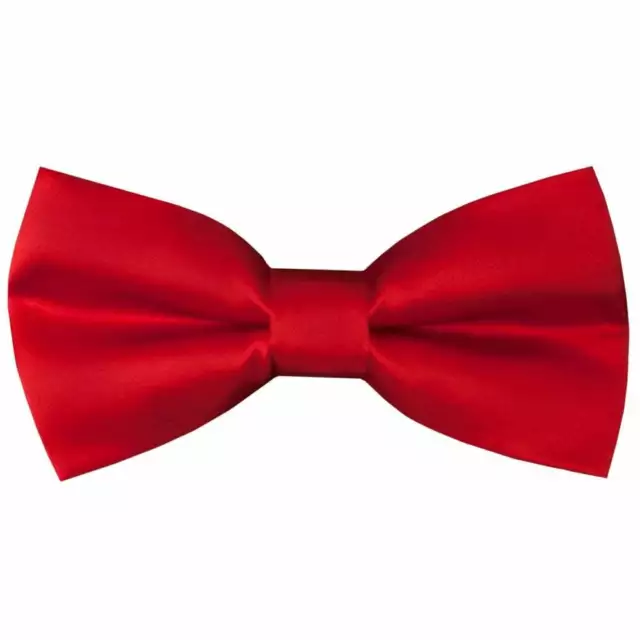 Cravatta fiocco pre legata rosso scarlatto ragazzi età 18 mesi-3 anni cravatta fiocco bambino cravatta bambino