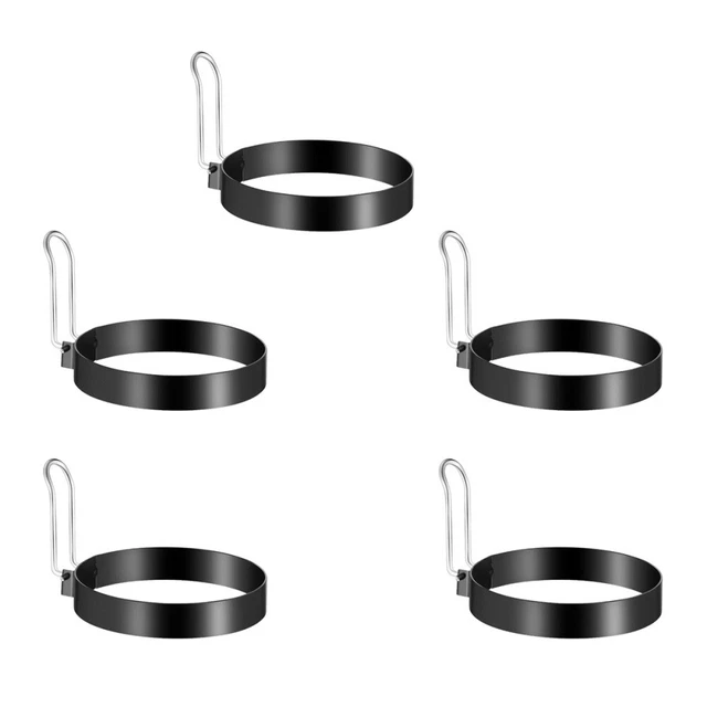 5 pz stampo da cucina pancake pentola uova rotonde macchina per formatura metallo
