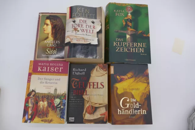 Bücher Auswahl, Sammlung, Konvolut aus dem Bereich historische Romane