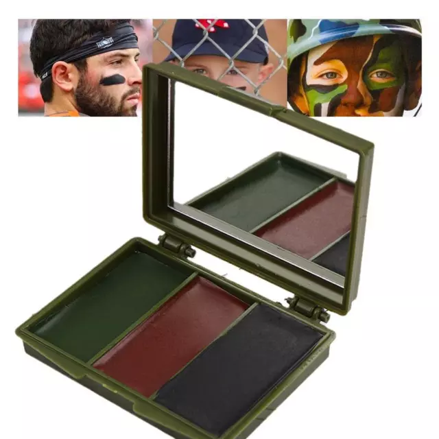 3 Colors Sports Fans Baseball Football Face Paint Oil Outdoor Face Eye S8R6