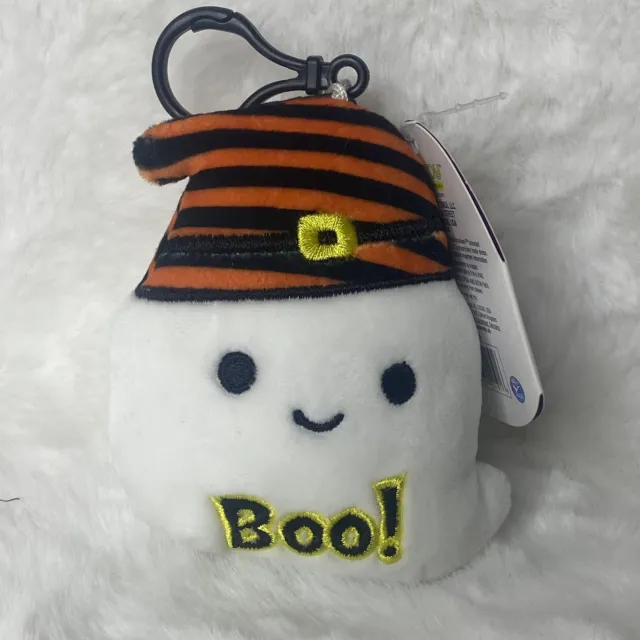 Squishmallows 3.5” Grace The Ghost Halloween 2021 Squishmallow Clip On Plush NEW