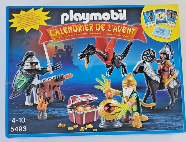 PLAYMOBIL Calendrier de l'avent Bataille au trésor de dragons - Calendrier de l'Avent