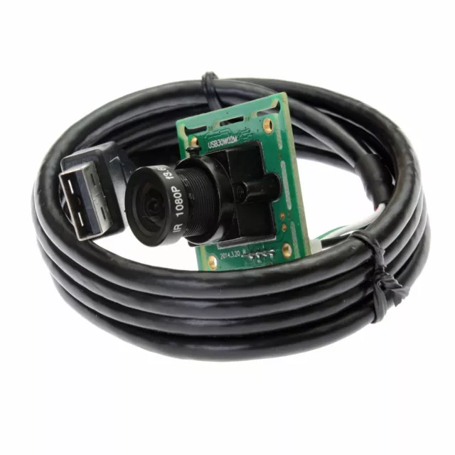 ELP USB Camera Module 0.3MP VGA 60fps CMOS OV7725 Web Camera with 12mm Lens