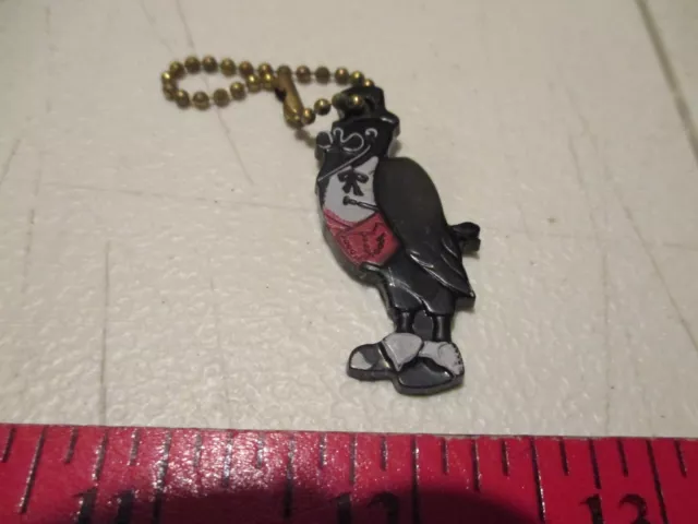 Vintage Old Crow Kentucky Whiskey Keychain 1940s 2” Tall