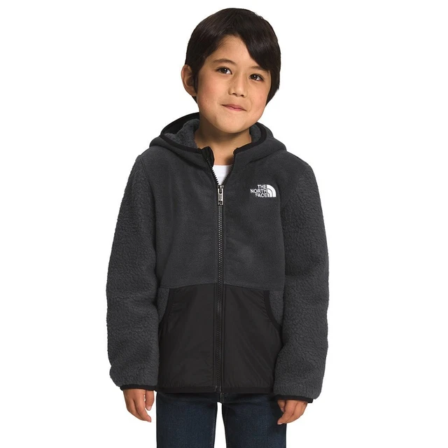 The North Face Toddler Boy Grey Forrest Fleece Full Zip Hoodie Jacket US 4T, 5T