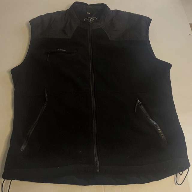 thor ride2 mens Black Fleece vest XL