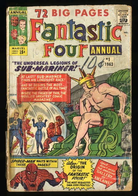 Fantastic Four Annual (1963) #1 GD- 1.8 1st Appearance Lady Dorma! Marvel 1963