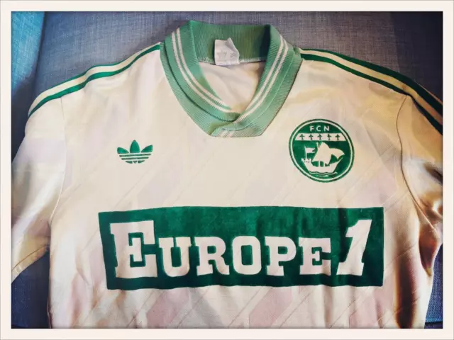 MAILLOT VENTEX - ADIDAS - FC NANTES - EUROPE 1 - SAISON 1986-1987 - 9/11 ans