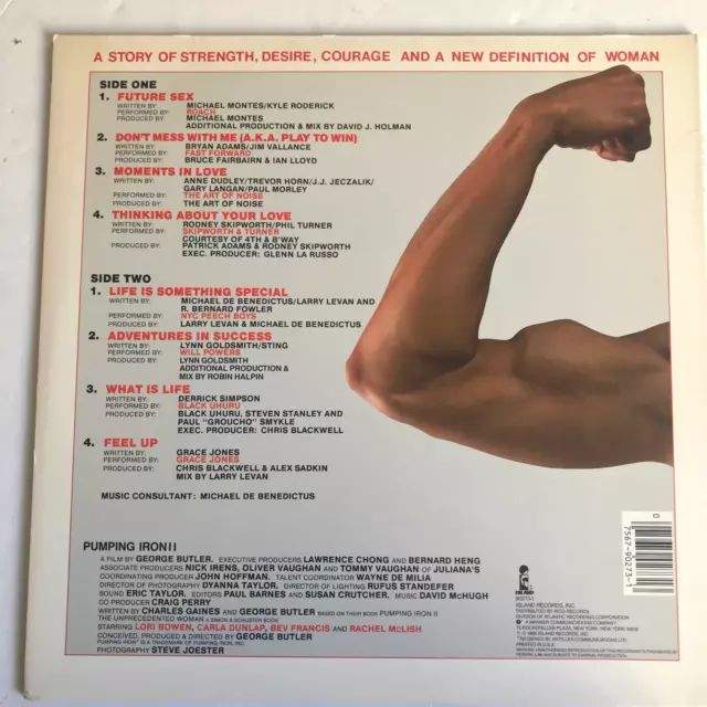 PUMPING IRON II - The Women ( Soundtrack Vinyl LP 1985) Grace Jones, Peech Boys 2