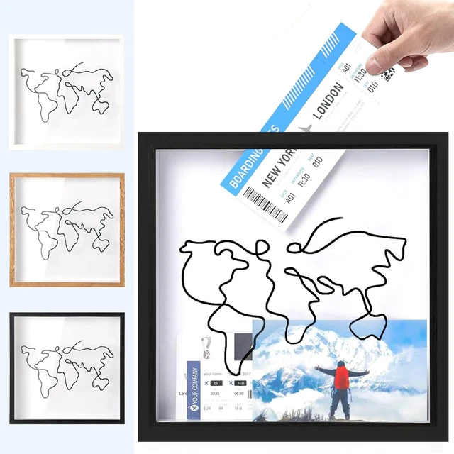 Salvadanaio In Legno 'Adventure Awaits' - Con Cornice, 20x20 Cm | Verde - Foto 10