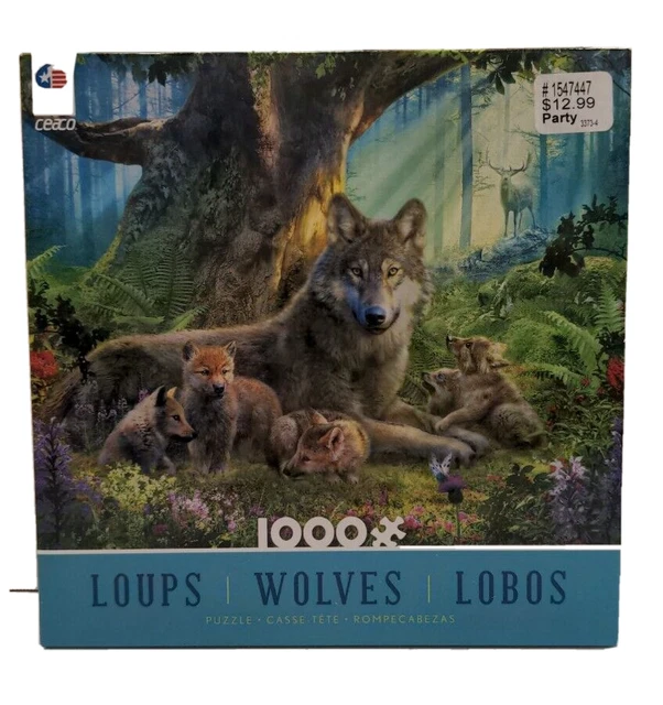 Ceaco Puzzle – Lisa Parker „Wild Wolves Collage“, 1000 Teile