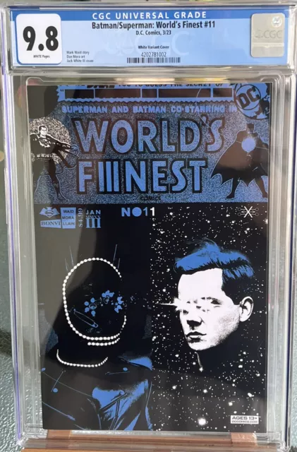 Batman Superman World's Finest #11 Jack White Variant CGC 9.8 NM+ Jack White HTF