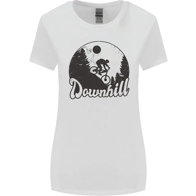 Downhill Mountain Biking Cycling MTB Bike Womens Wider Cut T-Shirt