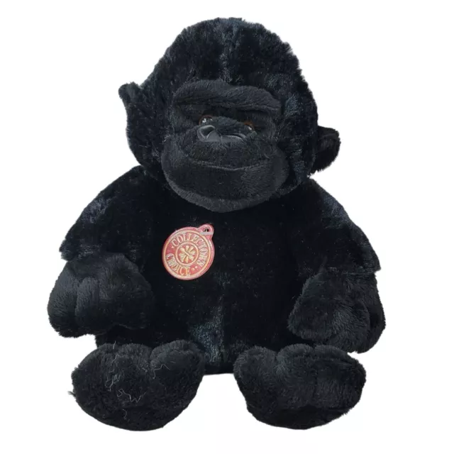 Dan Dee Collector's Choice Realistic Gorilla Plush Black 9.5" Ape Monkey Sitting