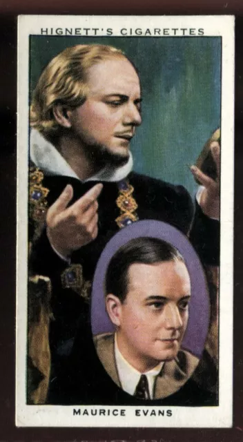 Tobacco Card, Hignett, ACTORS NATURAL CHARACTER STUDIES, 1938, Maurice Evans,#11