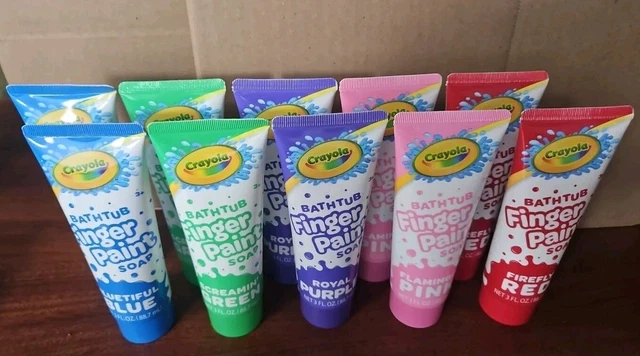 Crayola Bathtub Finger Paint Soap Pack New Vibrant Colors