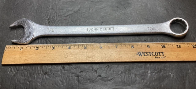 JOHN DEERE 7/8” Combination 12 Point Wrench PT 16591 Forged Alloy / Taiwan