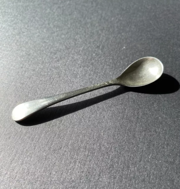 WILLIAM PAGE Victorian Silver Plated Small Salt / Mustard Spoon - late 1800s?