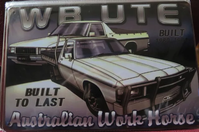 holden wb ute metal sign MAN CAVE vintage style car sign brand new