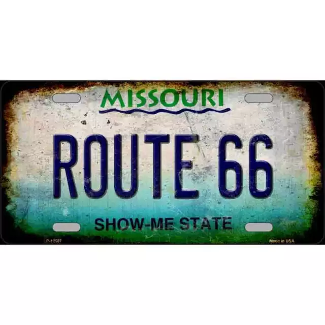 Route 66 Missouri Novelty Metal License Plate Tag LP-12507