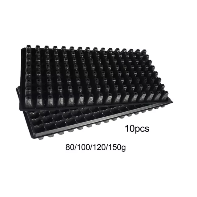 Pack of 10 seed starter trays with 128 holes, durable growing tray.