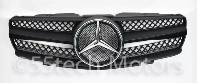 Mercedes Benz R230 SL500 SL600 Grille Grill Glossy and Matte Black AMG Special ✅