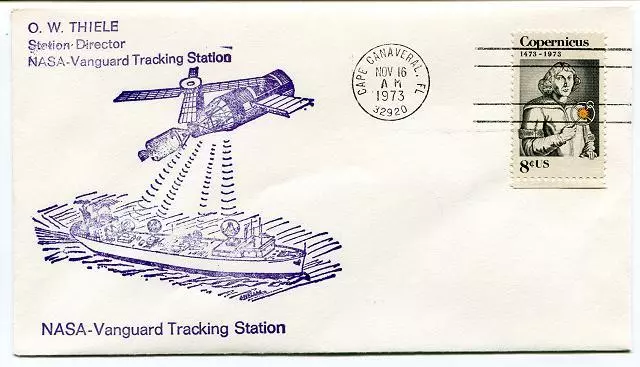 1973 NASA Vanguard Tracking Station Thiele Cape Canaveral Copernicus Space USA