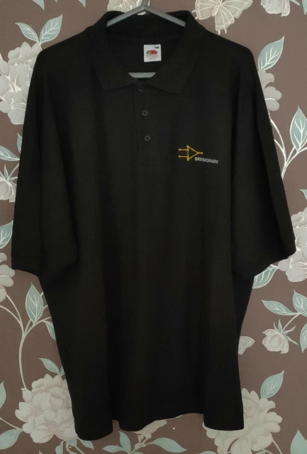 Vintage Design Spark Rs Black Embroidered Electrical Engineers Polo Shirt Xxl Ds
