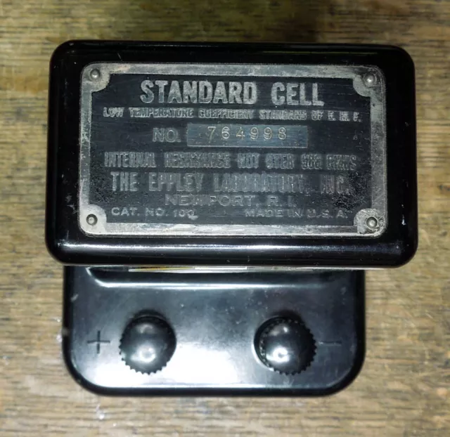 Eppley Laboratory Standard Cell Vintage Voltage Standard Antique Science