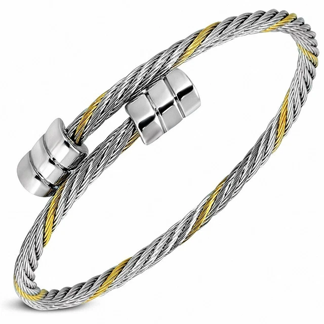 Lot De 2 Bracelets Métal Vintage - Dont Un Charles Jourdan, Occasion
