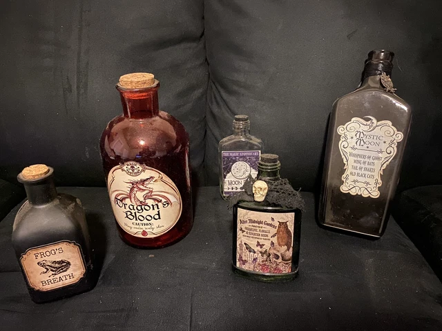 Mythical glass bottles