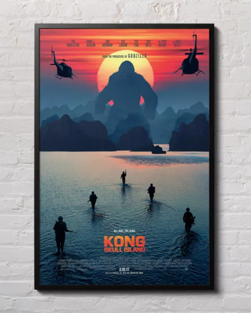 Kong Skull Island 2017 Movie Poster 24"x36" Borderless Glossy 17097