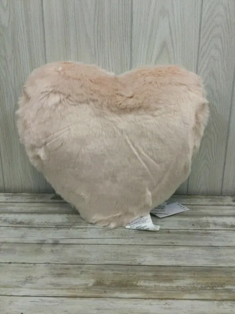 Nordstrom Valentine's Cuddle Up Faux Fur Heart Accent Pillow, One Size - Pink