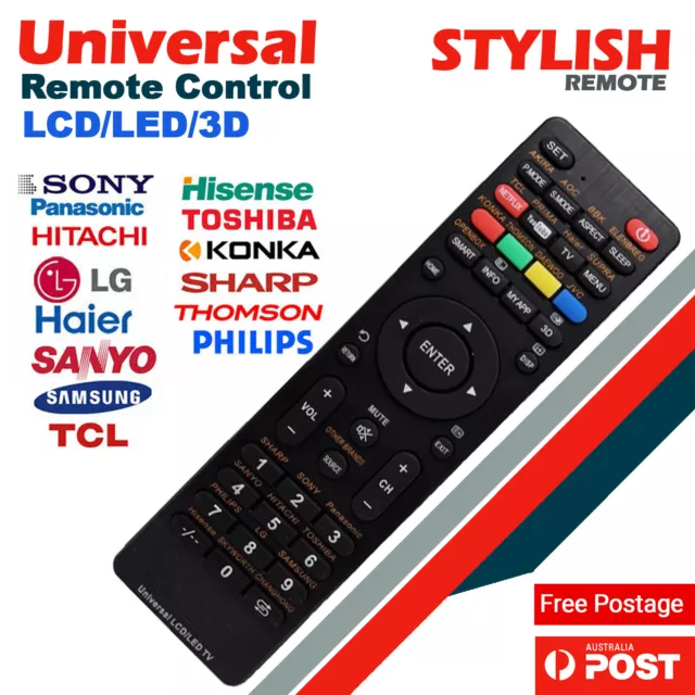 Universal TV Remote Control LCD/LED For Sony/Samsung/LG/TCL/Panasonic/Soniq NEW